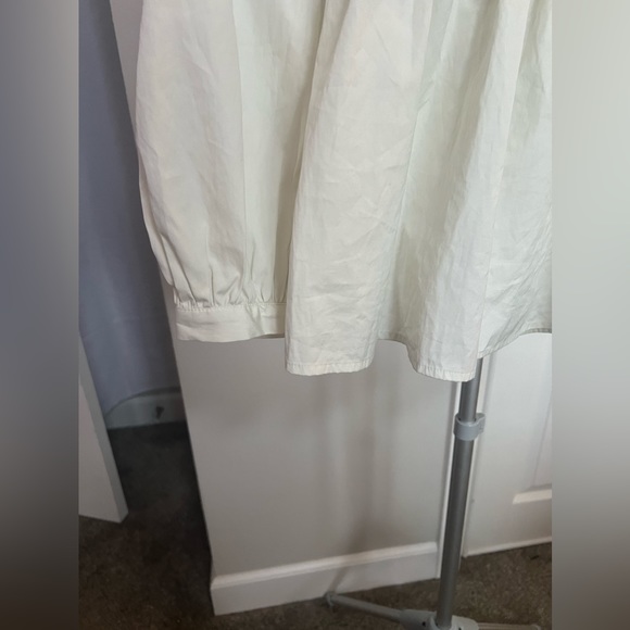 Open Edit Ivory Cotton Poplin Babydoll Top Size Small NWT - Picture 8 of 16